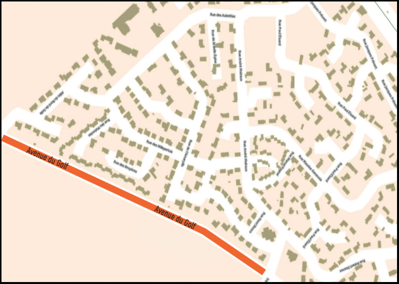 Travaux de réfection de l'avenue du Golf à Salouël