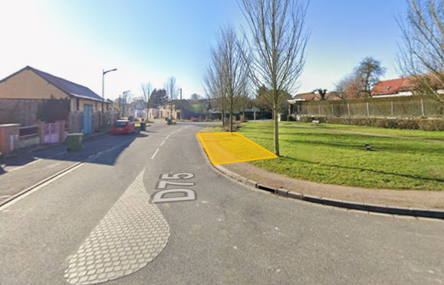 02/06 : Travaux de mise en accessibilité d'un quai de bus, rue des Seux, à Saint-Sauflieu © D.R.