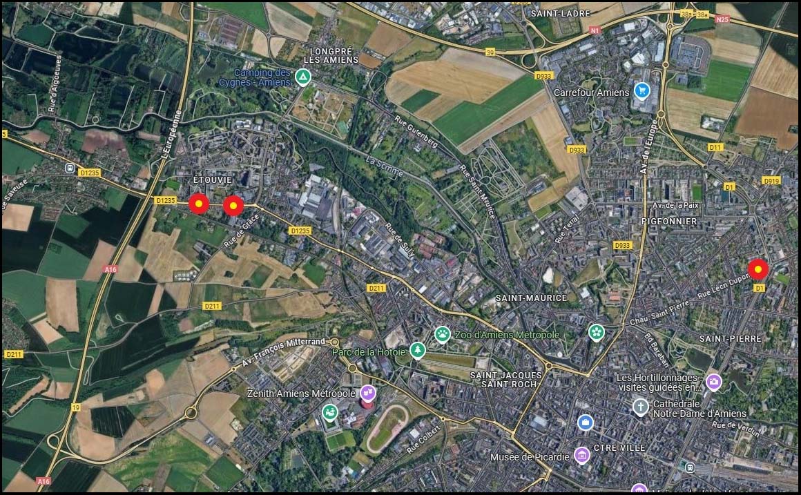 02/06 : Travaux de rénovation des abris bus à Amiens © Google Maps 02/06 : Travaux de rénovation des abris bus à Amiens © Google Maps