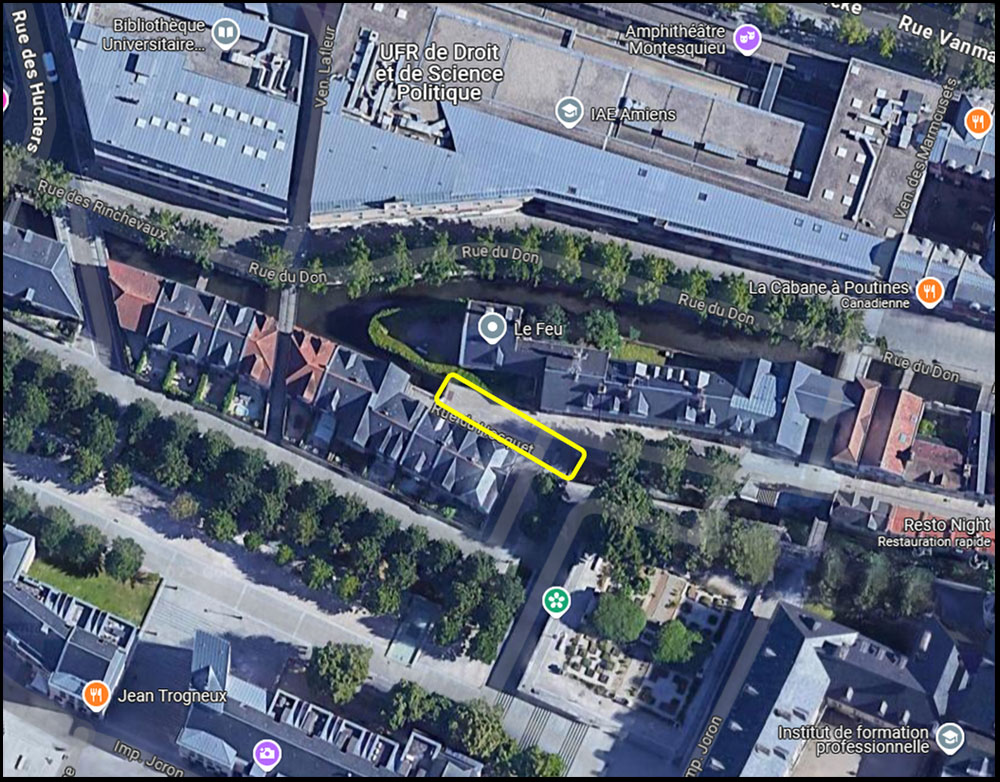 07/04 - Travaux de réhabilitation de l'ouvrage rue du Hocquet © Google Maps