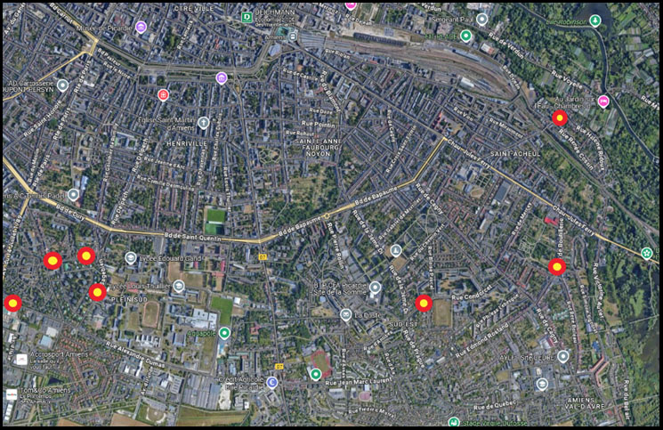 19/05 : Travaux de rénovation des abris bus à Amiens 2 © Google Maps 19/05 : Travaux de rénovation des abris bus à Amiens 2 © Google Maps