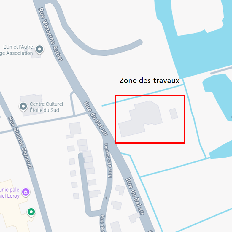 22/09 : Travaux d'aménagement d'un parking rue du Bel Air à Amiens © Google Images