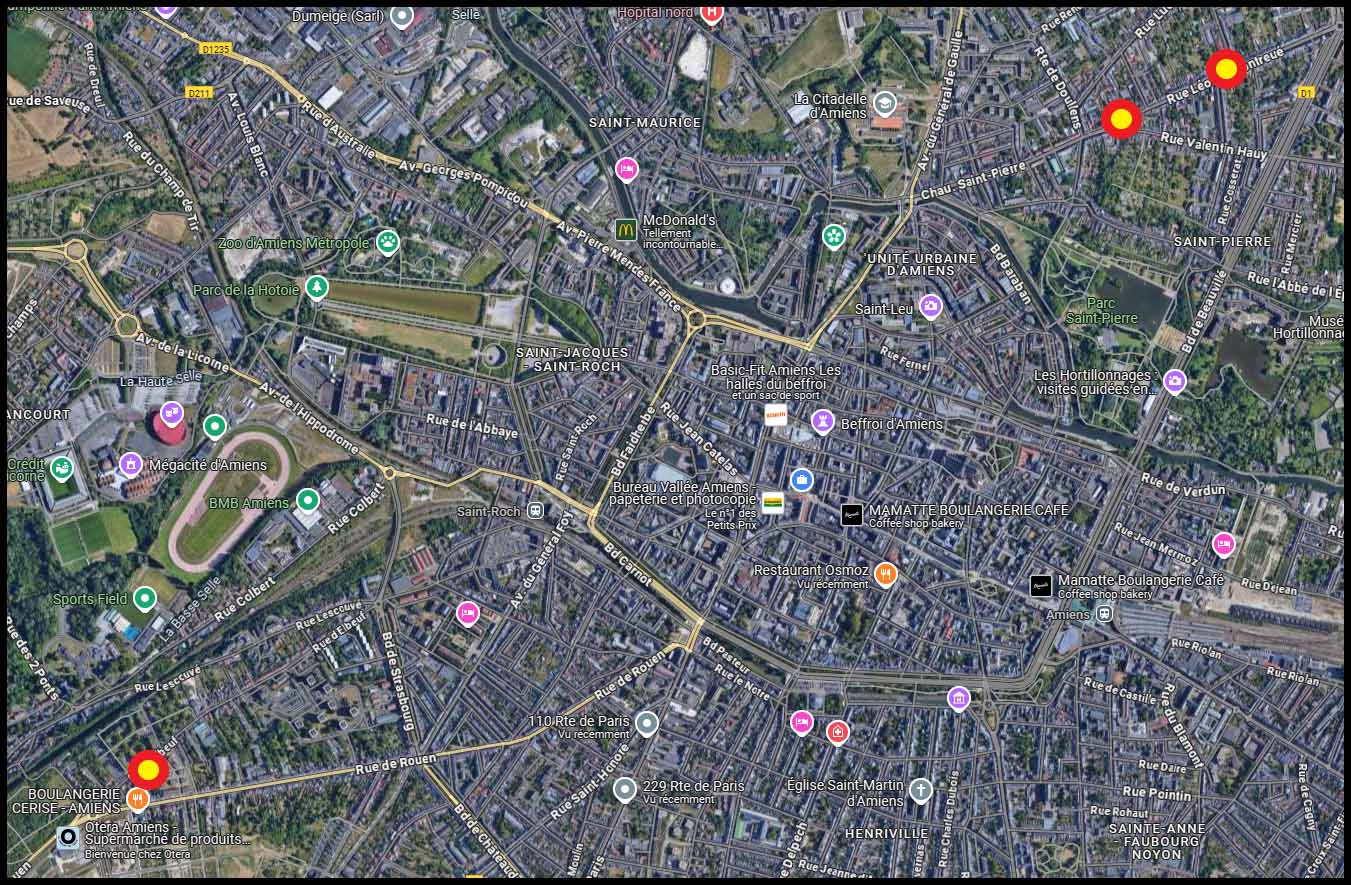 23/06 : Travaux de rénovation des abris bus à Amiens © Google Maps 23/06 : Travaux de rénovation des abris bus à Amiens © Google Maps