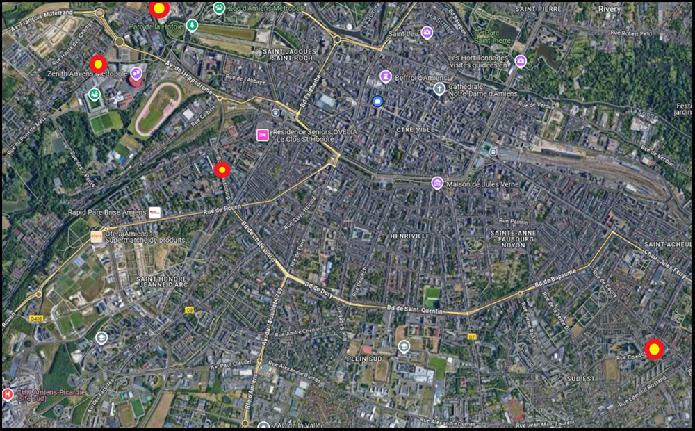 26/05 : Travaux de rénovation des abris bus à Amiens © Google Maps 26/05 : Travaux de rénovation des abris bus à Amiens © Google Maps
