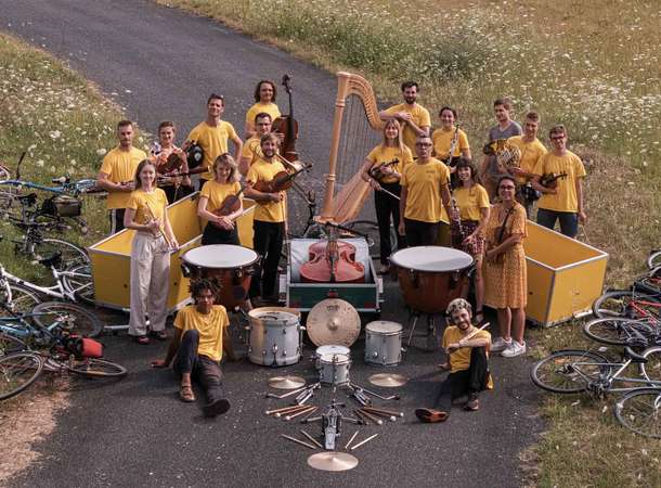 « Accordez vos vélos ! » par l’Orchestre Les Forces Majeures le 24 et 25 mai 2025 © Julien Poulain « Accordez vos vélos ! » par l’Orchestre Les Forces Majeures le 24 et 25 mai 2025 © Julien Poulain