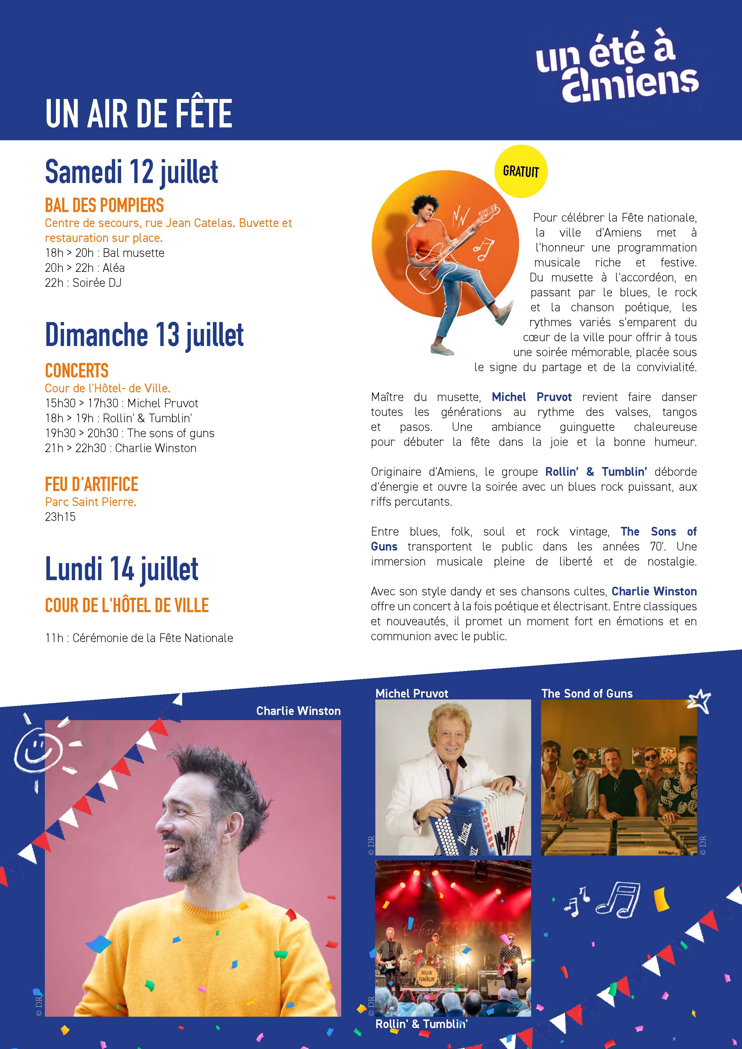Festivités du 13 juillet 2025 et mesures de sécurité © Amiens Metropole Festivités du 13 juillet 2025 et mesures de sécurité © Amiens Metropole