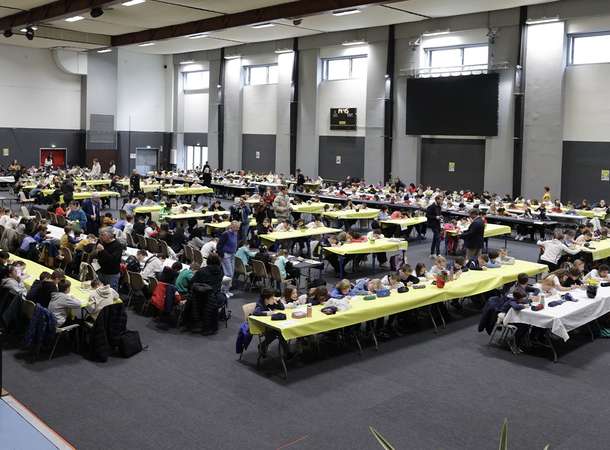 640 élèves réunis pour la dictée du sport © Laurent Rousselin