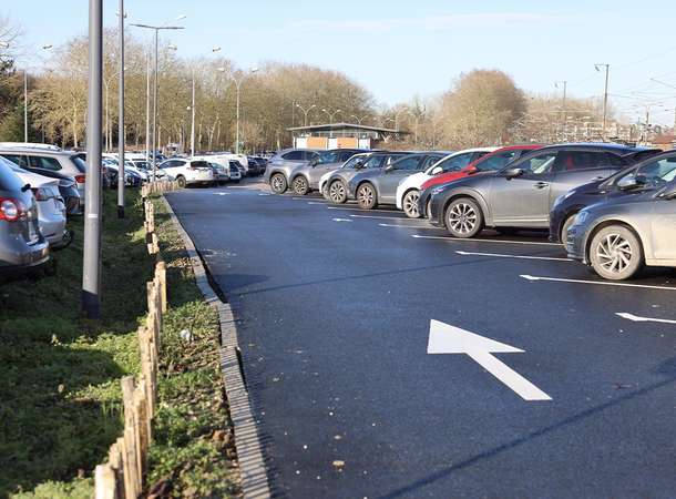 Inauguration des travaux de modernisation du parking de la gare de Longueau © Christopher Leger