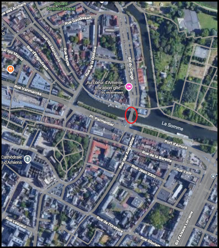 Travaux boulevard Du Cange - réparation du garde-corps accidenté © Google Maps