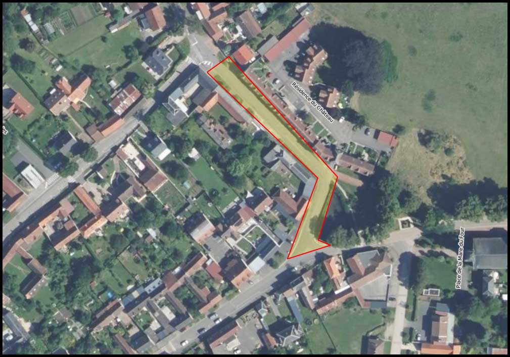 Travaux d'aménagement rue des Auges à Allonville