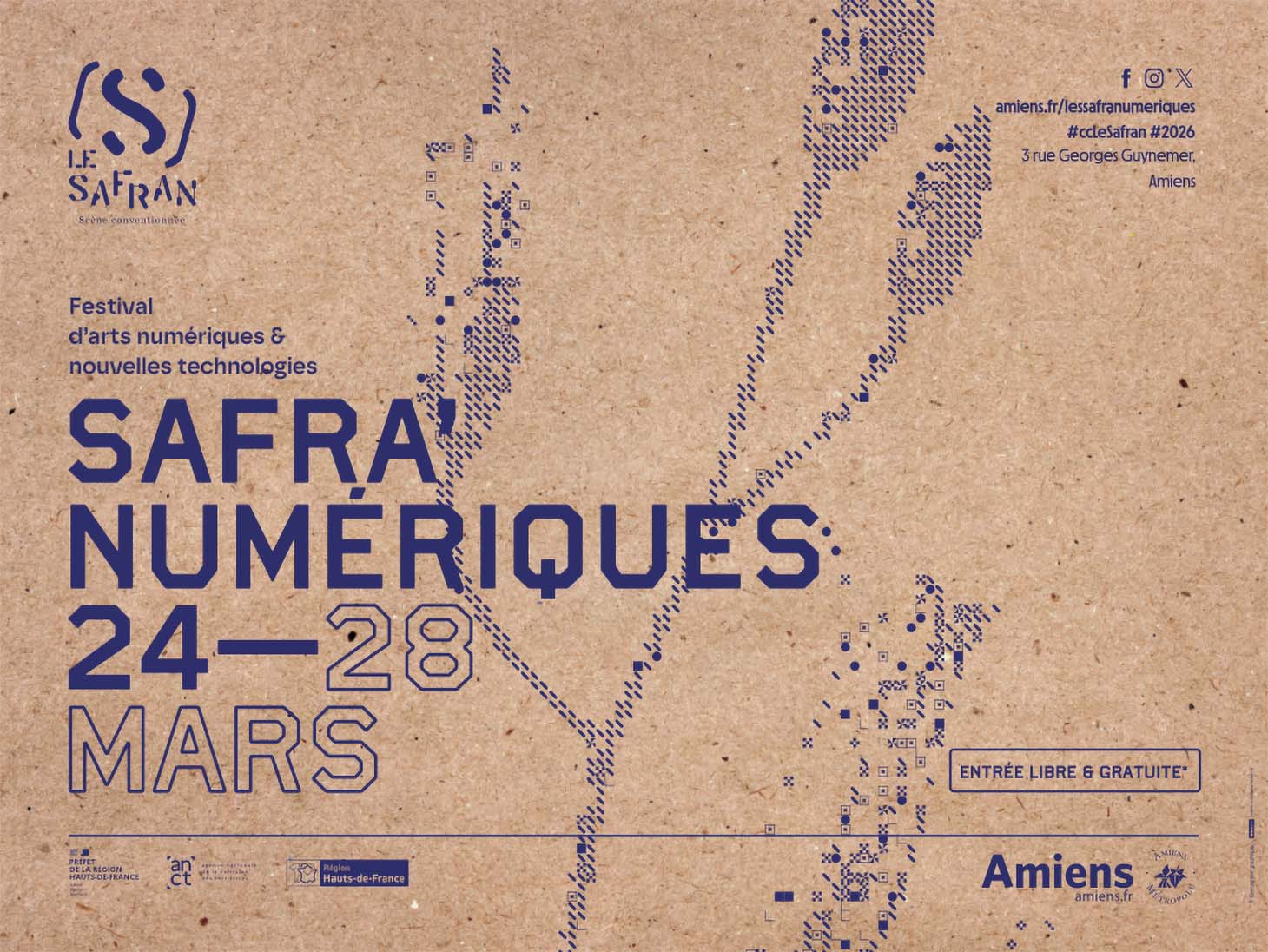 Panneau mars 2026 Safra'Numériques © Amiens Métropole