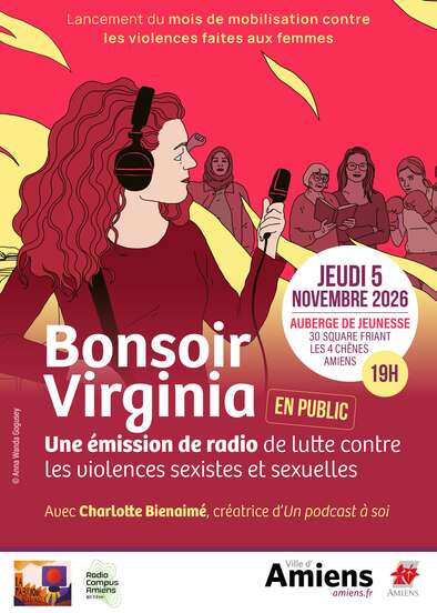 « Bonsoir Virginia » Une émission radio en public de lutte contre les violences sexistes et sexuelles © Anna Wanda Gogusey