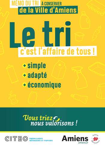  guide du tri Amiens Métropole