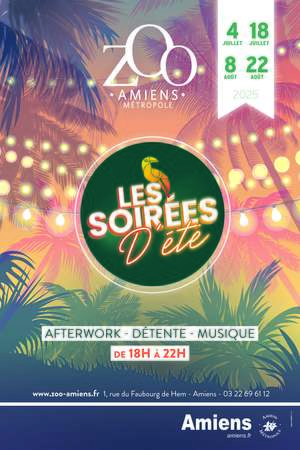 Affiche soiree ete 2025 zoo Affiche soiree ete 2025 zoo