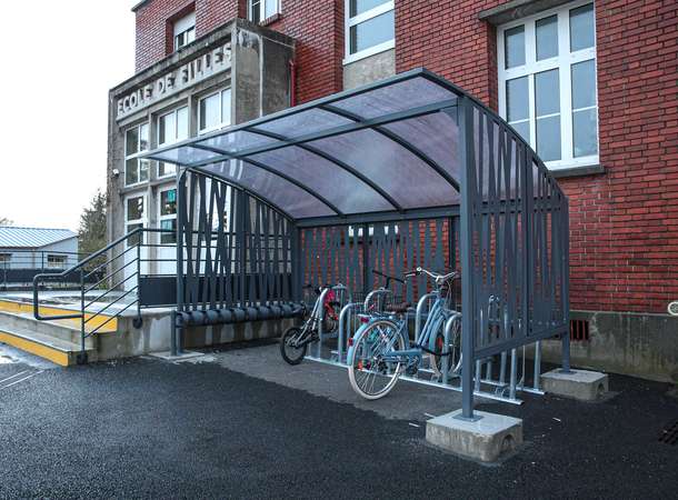 Des abris vélos dans les écoles © Sébastien Coquille / Amiens Métropole