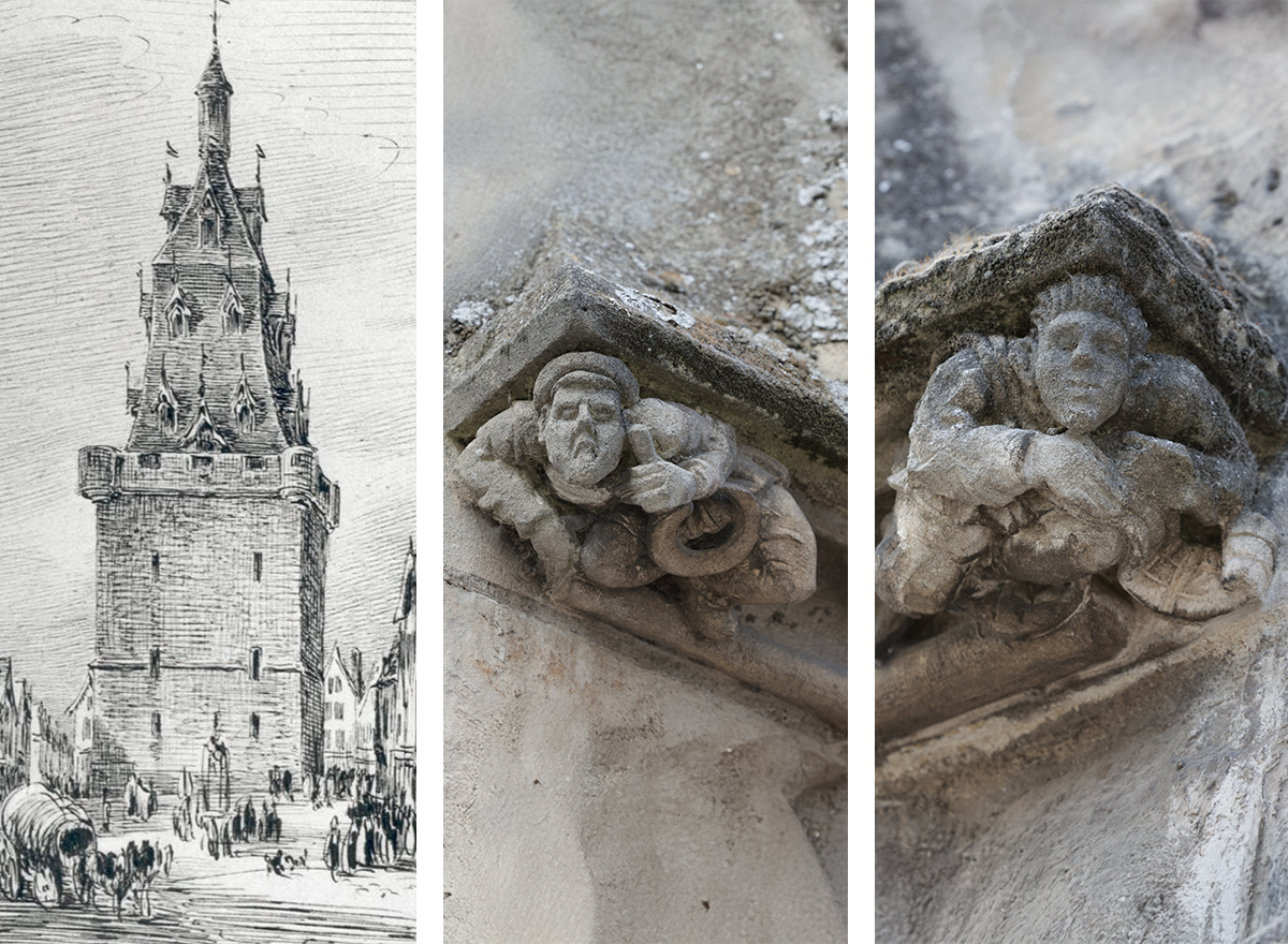 Le beffroi au fil du temps © Beffroi : Frères Duthoit, vers 1850 / Archives municipales et communautaires d’Amiens, 34Fi816