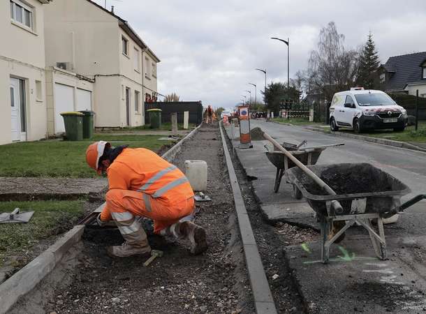 Thézy-Glimont : la rue Paul-Morel réaménagée © Laurent Rousselin