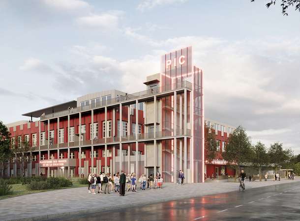 Un bâtiment qui Pic la curiosité  © Bureau des paysages - Alexandre Chemetoff