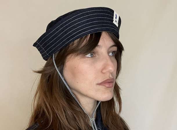 Tissu sauvé, chapeau créé  © Sauvé