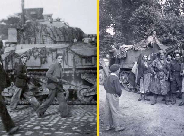 De la Résistance à la Libération  © Archives municipales et communautaires d’Amiens réf. 7Fi157, photo Mr Boré / réf. 7Fi171, photo Mme Degouy