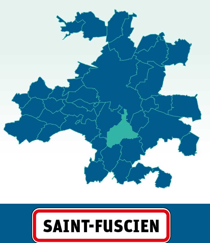 Prochaine station… Saint-Fuscien - carte © Amiens Métropole