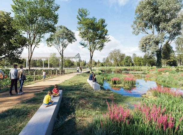 Un parc pour connecter ville et nature © Studio XO (Gaël Vandewynckele), 202