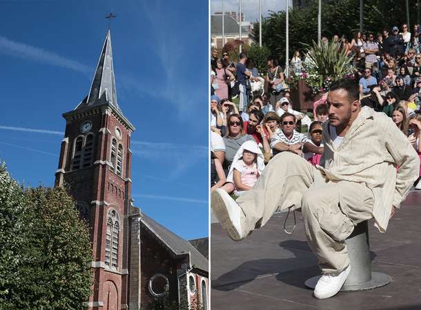 Renaud, tennis et breakdance pour la fête des assos d'Allonville © Sebastien Coquille / Laurent Rousselin