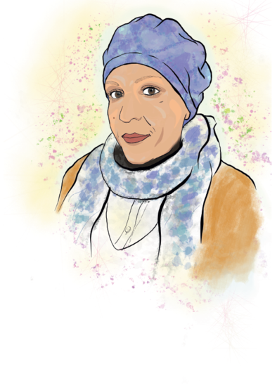 Khadeja ISMAEL version dessin © Galerie Rêve Lucide