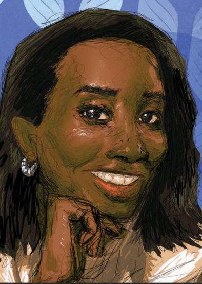 Aminata Sène version dessin © Laurent Rousselin