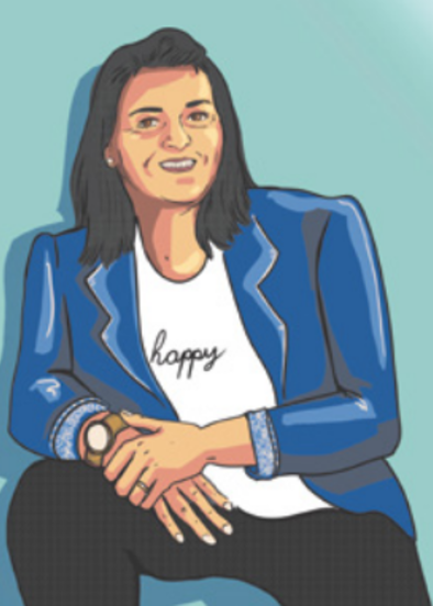 Isabelle Boulant version dessin © Laurent Rousselin