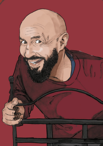 Omar Fellah version dessin © Laurent Rousselin