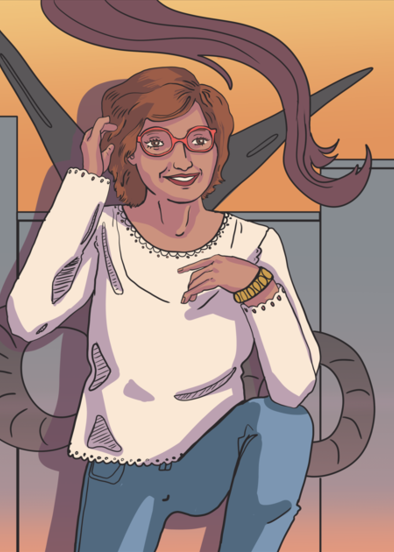 Sadia Houchi version dessin © Laurent Rousselin