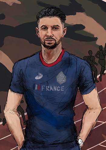 Redouane Hennouni Bouzidi (dessin) © Laurent Rousselin