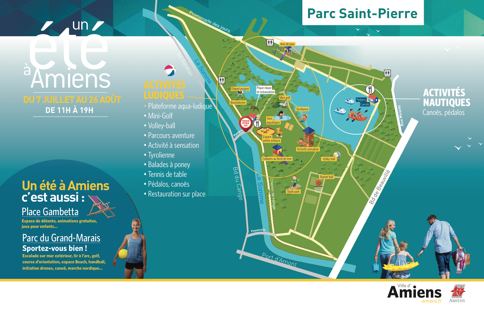 plan Parc Saint-Pierre animations 2018 © amiens metropole plan Parc Saint-Pierre animations 2018 © amiens metropole