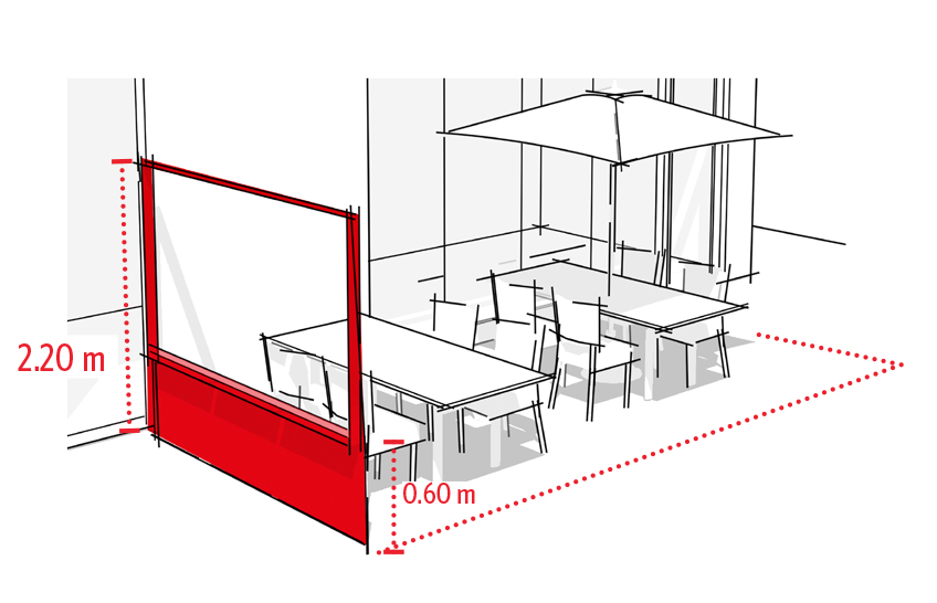 Les aménagements en terrasse / Les coupe-vents