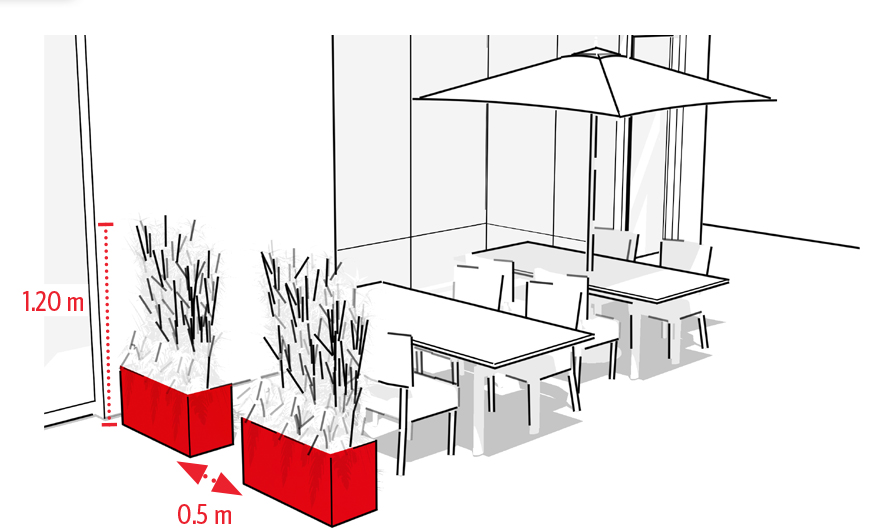 Les aménagements en terrasse / Les pots et jardinières