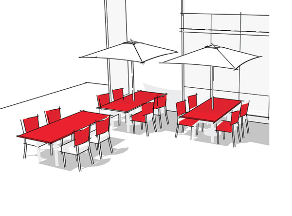 Les aménagements en terrasse / Mobilier tables et chaises