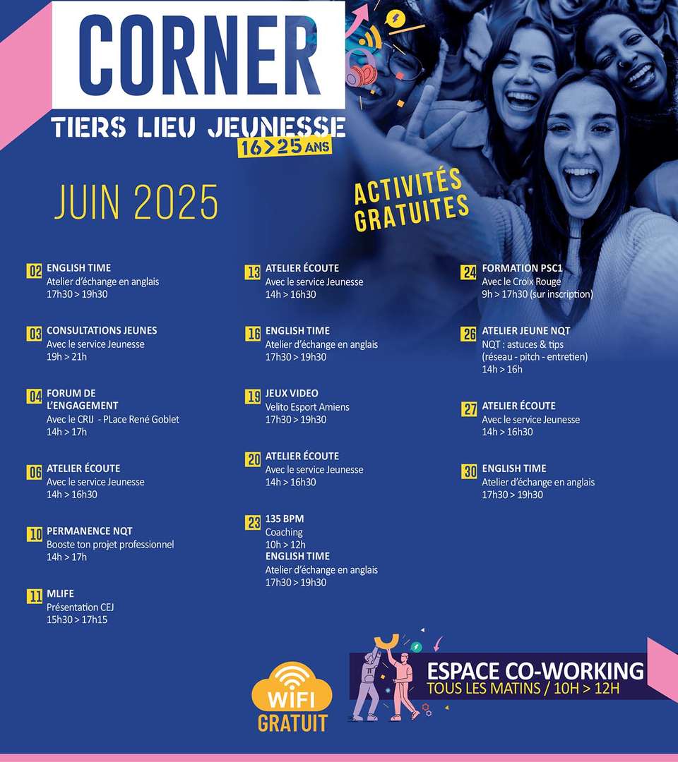 Agenda Corner Juin 2025 © Amiens Métropole Agenda Corner Juin 2025 © Amiens Métropole