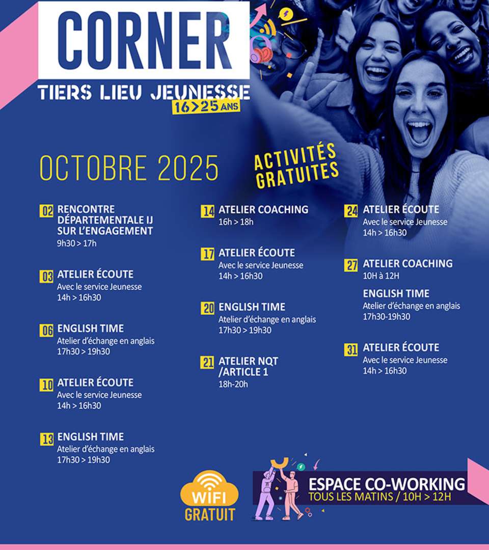 Agenda Corner octobre 2025 © Amiens Métropole