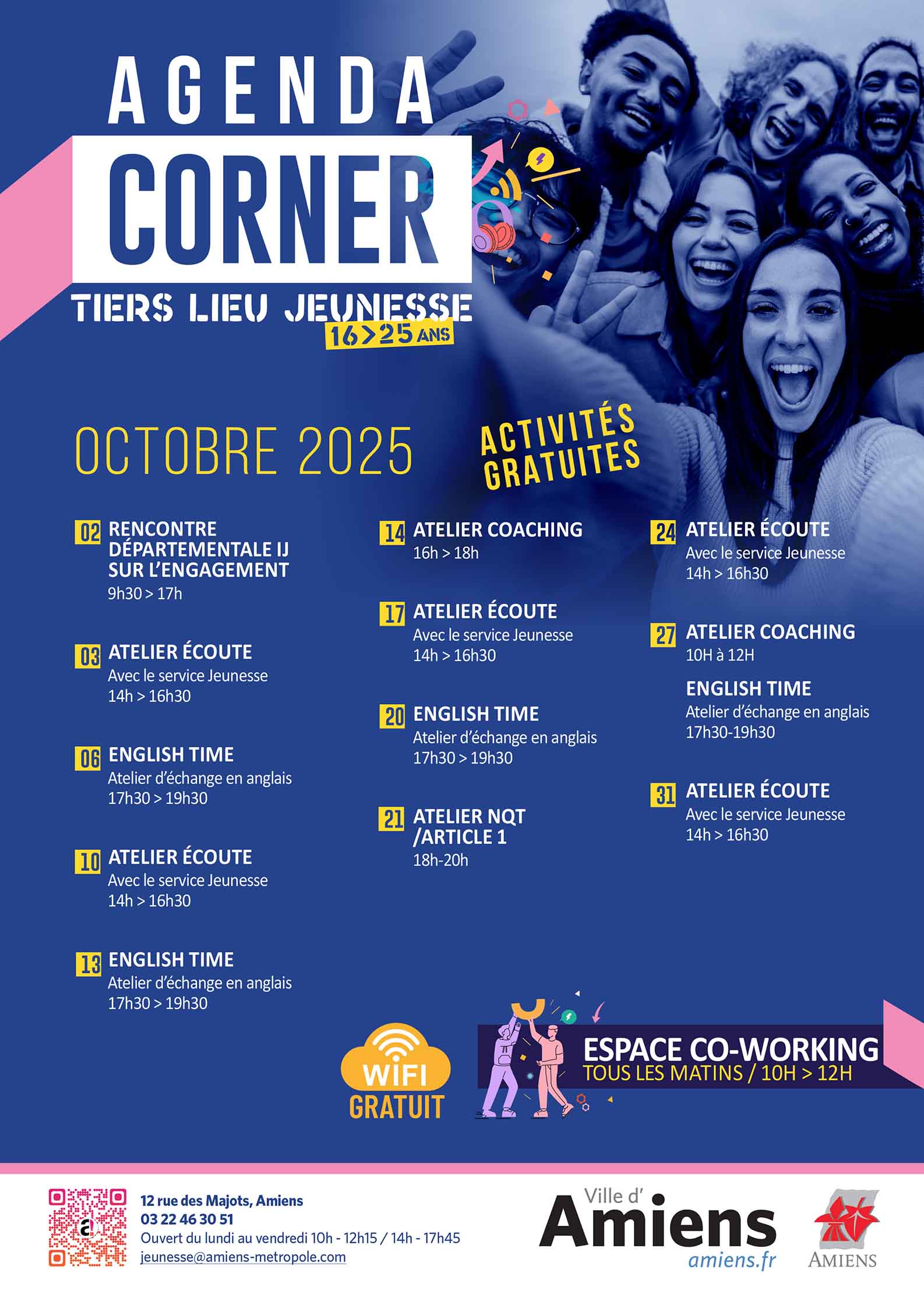 Agenda Corner octobre 2025 © Amiens Métropole