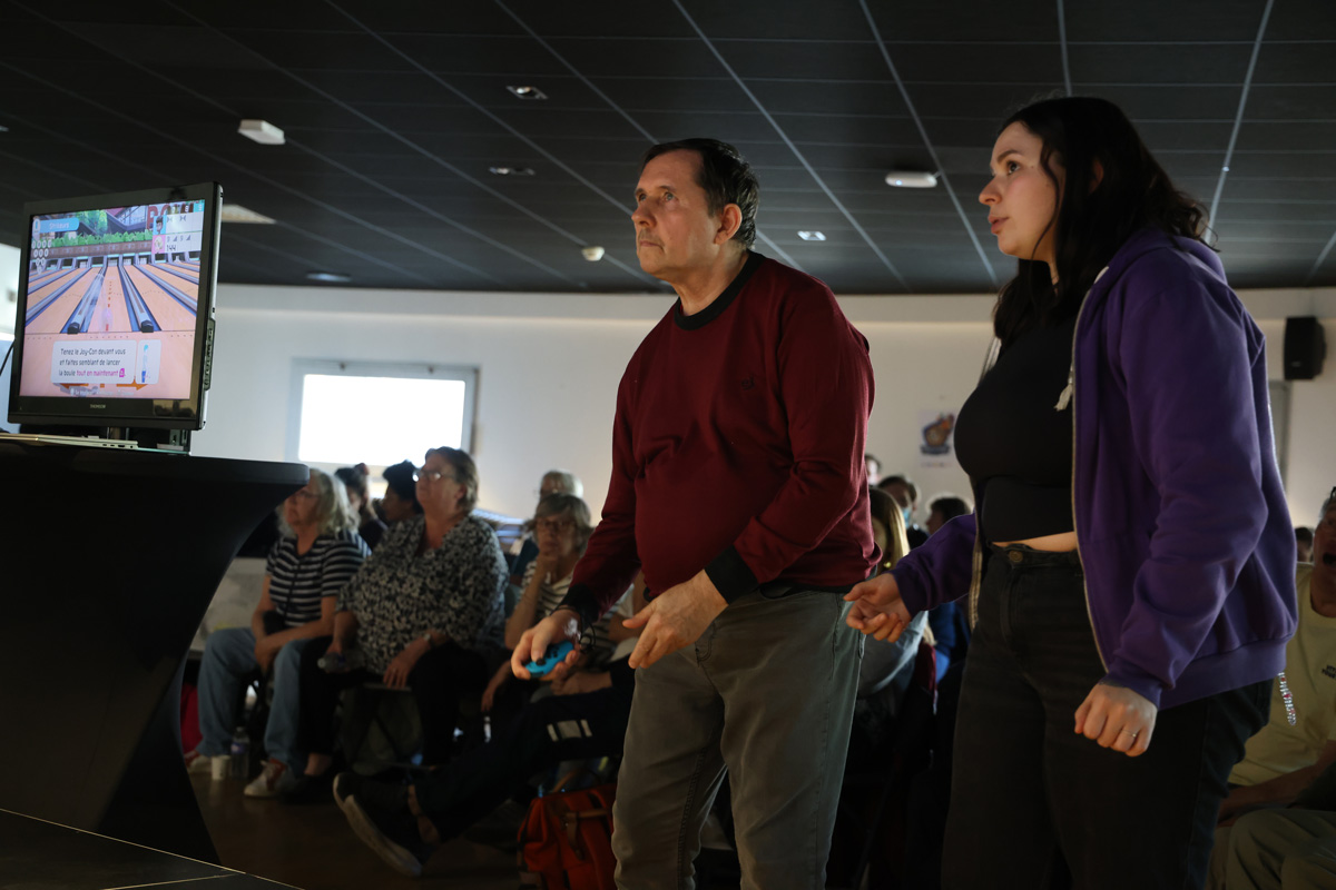 Jeux vidéo découverte (Bowling) © Laurent Rousselin