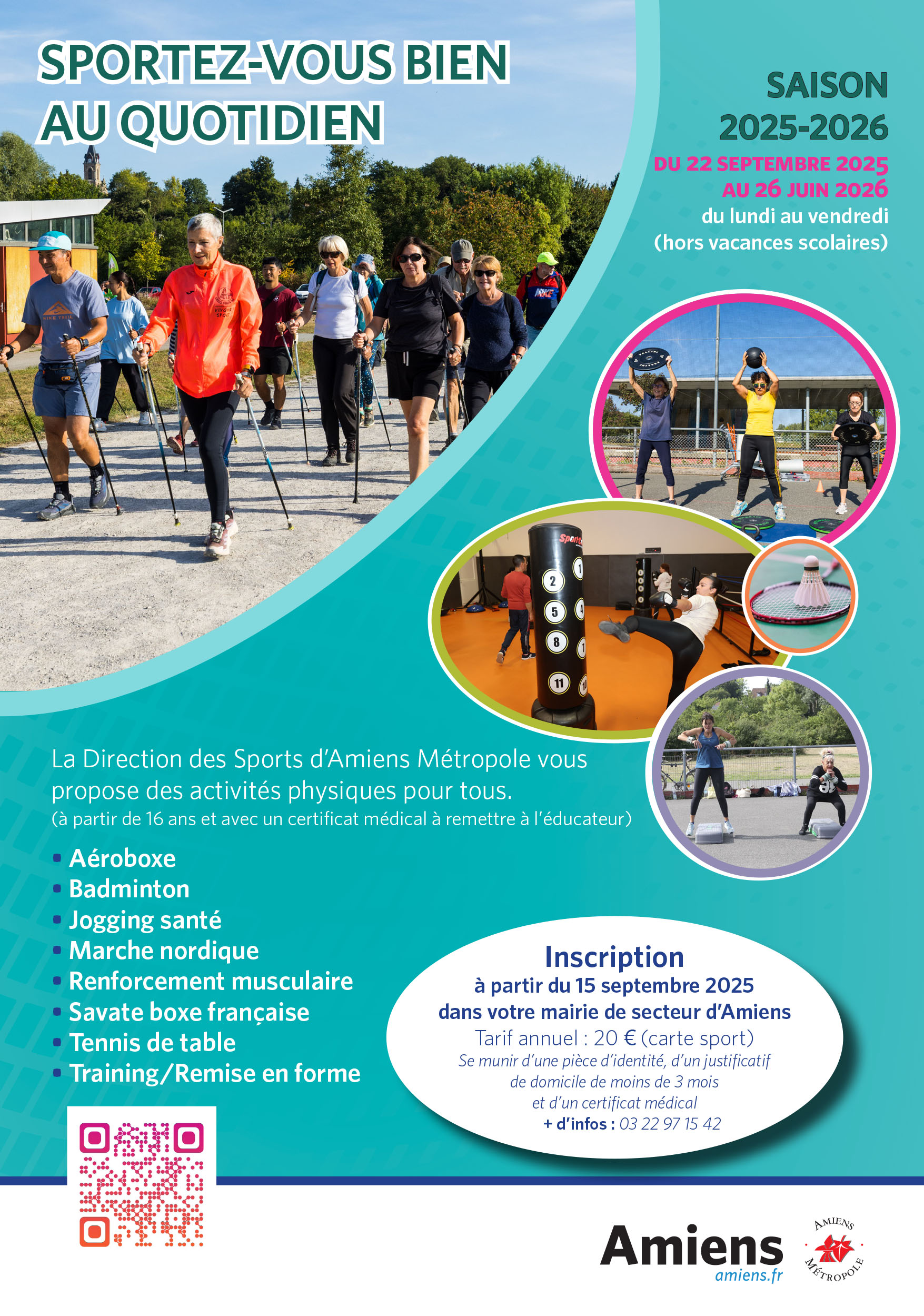 Flyers sportez-vous bien © Amiens métropole