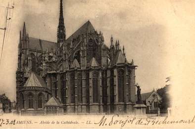 Chevet de la Cathédrale d'Amiens © Archives municipales et communautaires d'Amiens_15Fi51