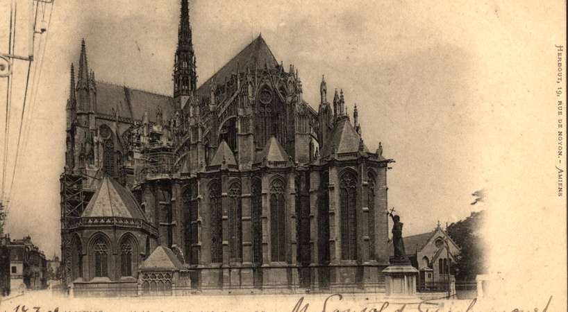 Chevet de la Cathédrale d'Amiens © Archives municipales et communautaires d'Amiens_15Fi51