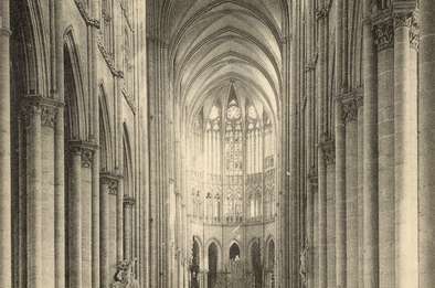 Nef de la Cathédrale Notre Dame d'Amiens © Archives municipales et communautaires d'Amiens_15Fi64