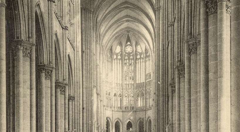 Nef de la Cathédrale Notre Dame d'Amiens © Archives municipales et communautaires d'Amiens_15Fi64