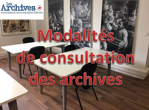 consultation salle de lecture © Archives municipales et communautaires d'Amiens