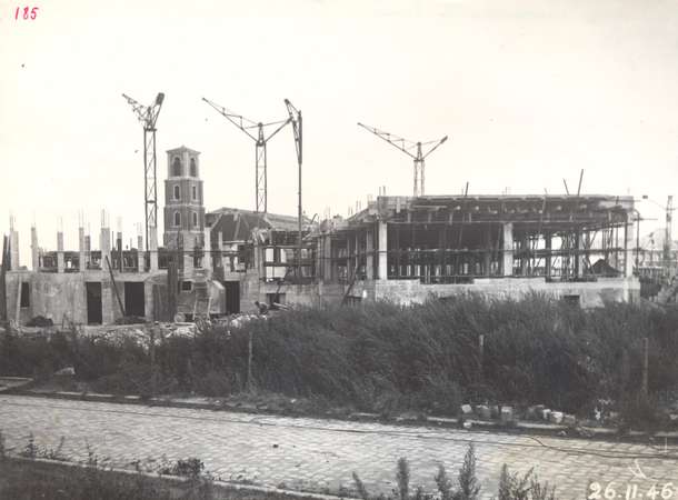 Construction des ISAI du boulevard Faidherbe à Amiens en 1946 © Archives municipales et communautaires d'Amiens_10Z1497, fonds Duvanel