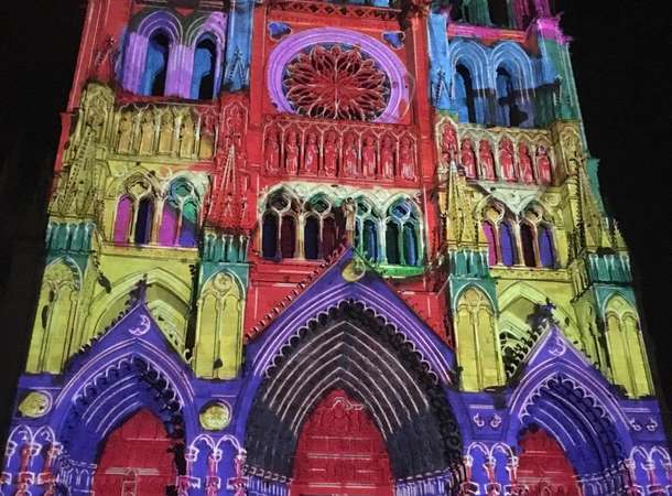 La cathédrale en couleurs, Chroma © Archives municipales et communautaires d'Amiens_31Fi105