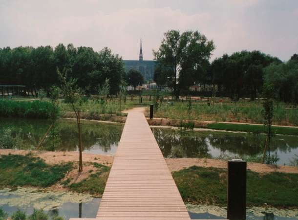 Réaménagement du parc Saint-Pierre en 1993 © Archives municipales et communautaires d'Amiens_11Fi723